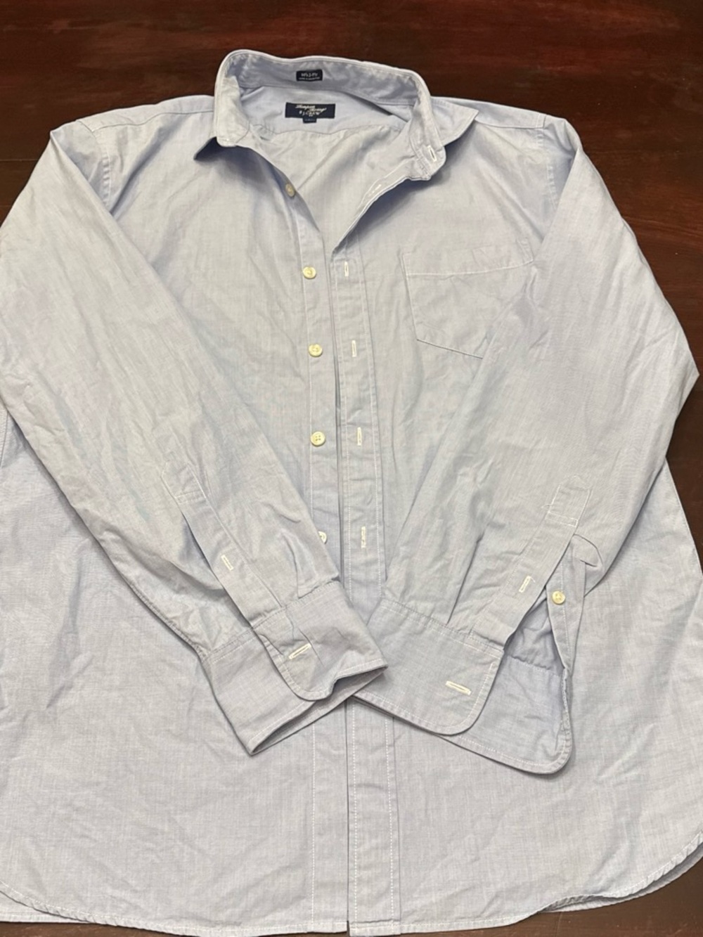 J. Crew Light Blue Men's Long-Sleeve Button-Down Shirt